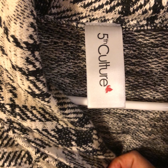 Plaid 5th Culture wrap jacket - Picture 5 of 7